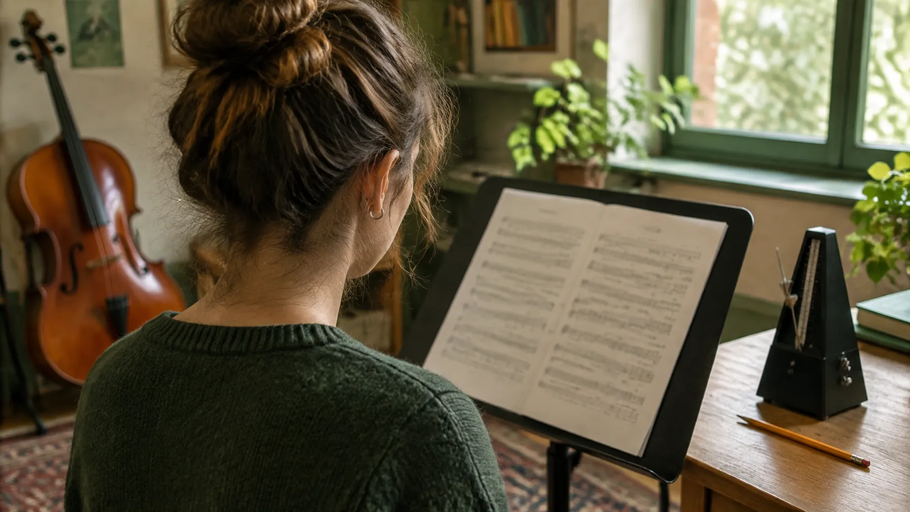 Estudiante de música organiza un plan de estudio de 90 días